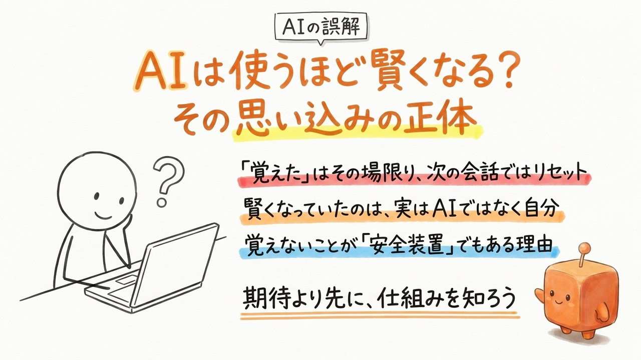 AIは学習し続けるという誤解、なぜ広まったのか