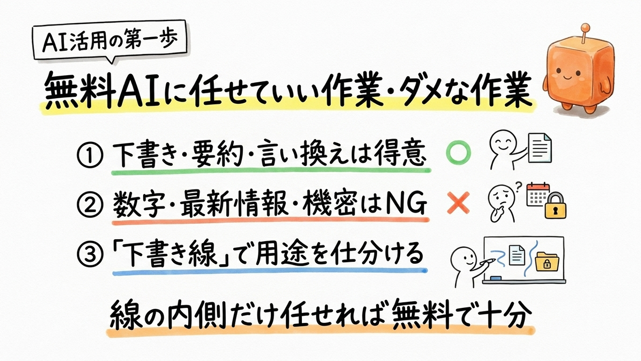 無料AIツール、使った人が口をそろえる限界と手応え