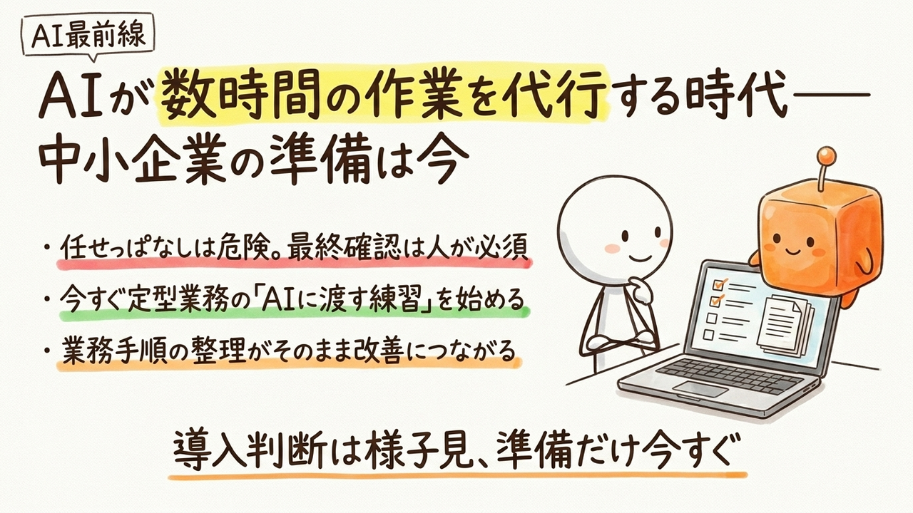ChatGPTのエージェント機能を中小企業が導入すべき条件と見送るべき条件を確認する