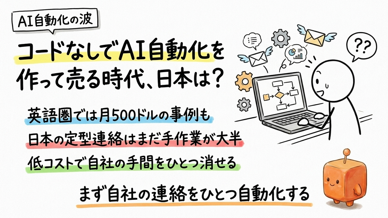 n8nで業務自動化を構築・販売する海外事例から、日本の中小企業が判断すべきこと