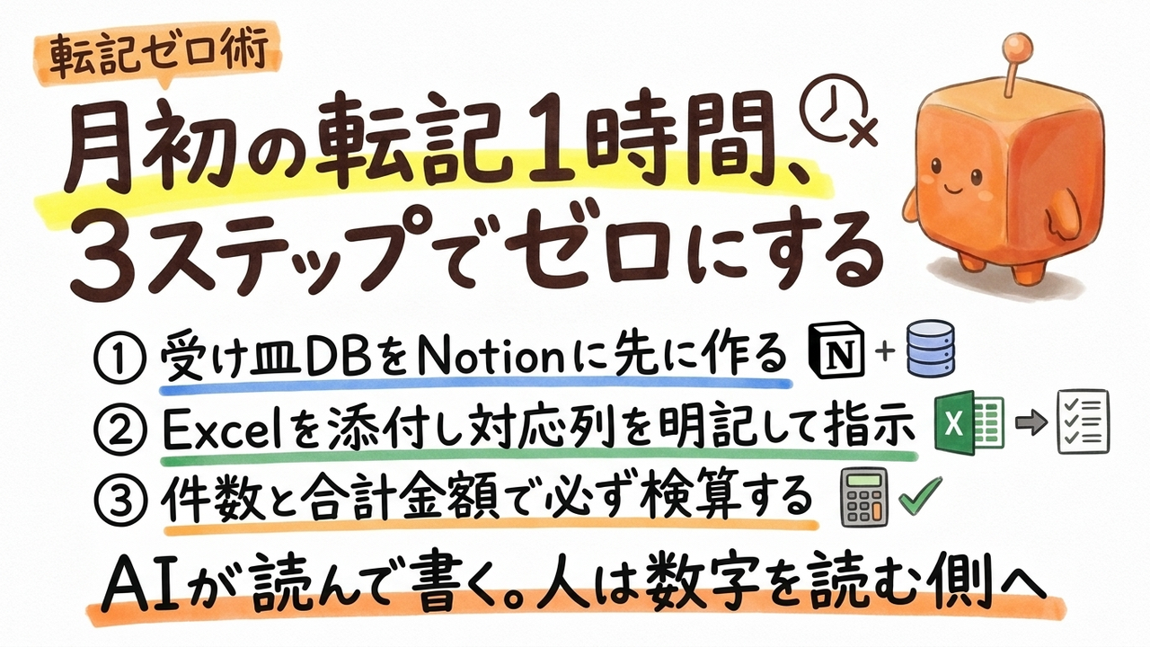 ExcelからNotionへの手入力が月2時間、Notion AIエージェントで