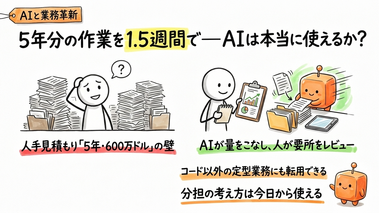 AIコード整理に5年分の工数、Asanaの事例から自社業務への転用可能性を整理す