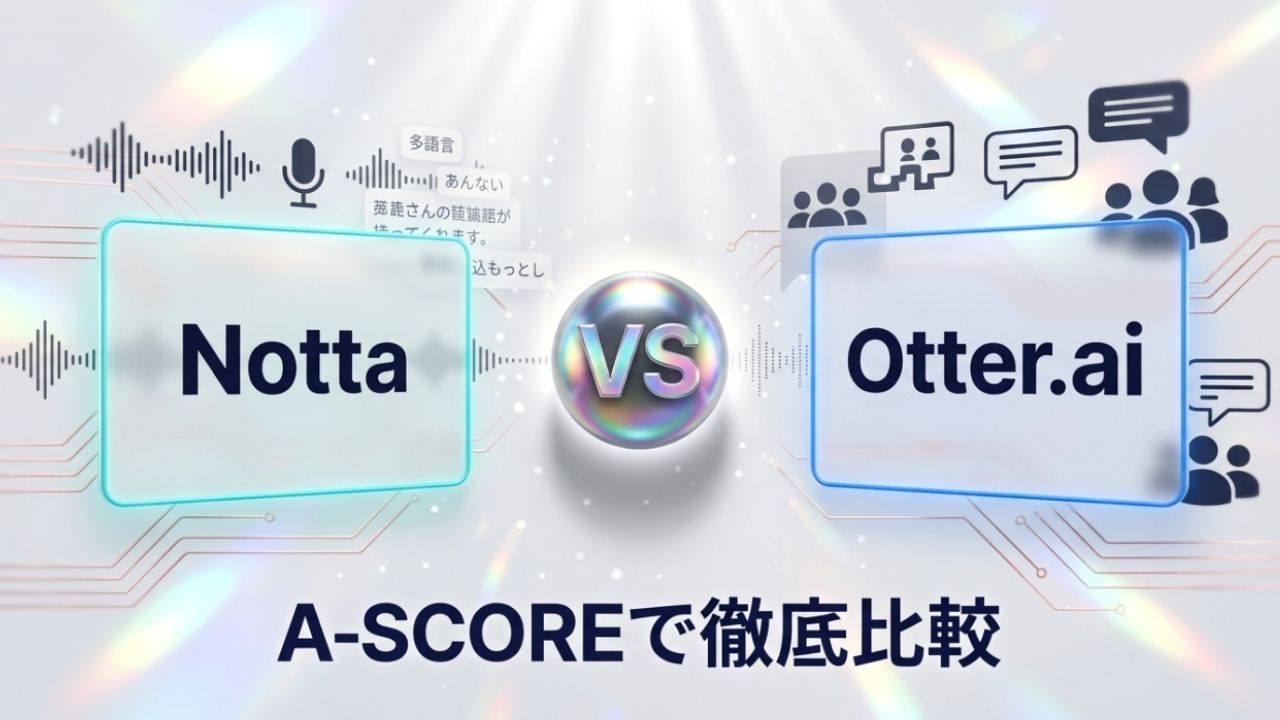 Notta vs Otter.ai｜A-SCOREで徹底比較（2026年版）